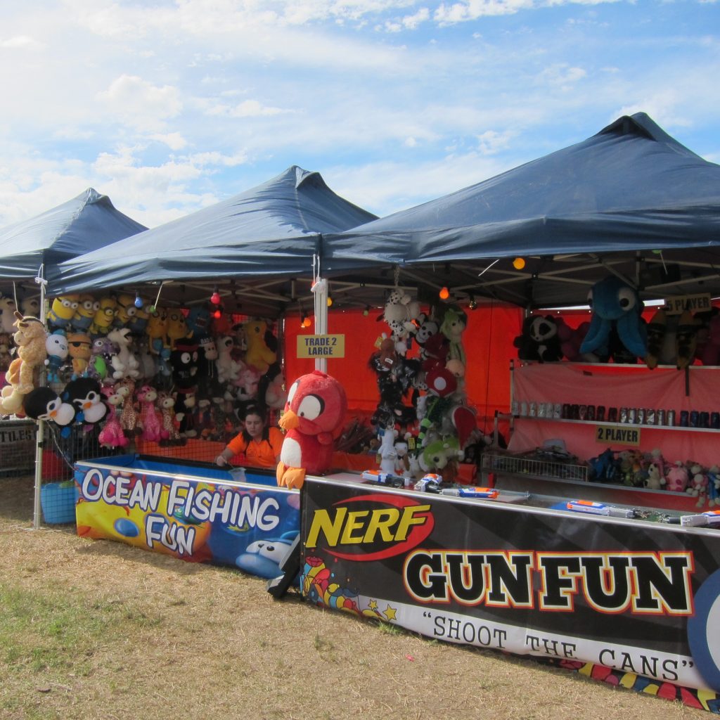 Family Fun Amusements side show alley set up