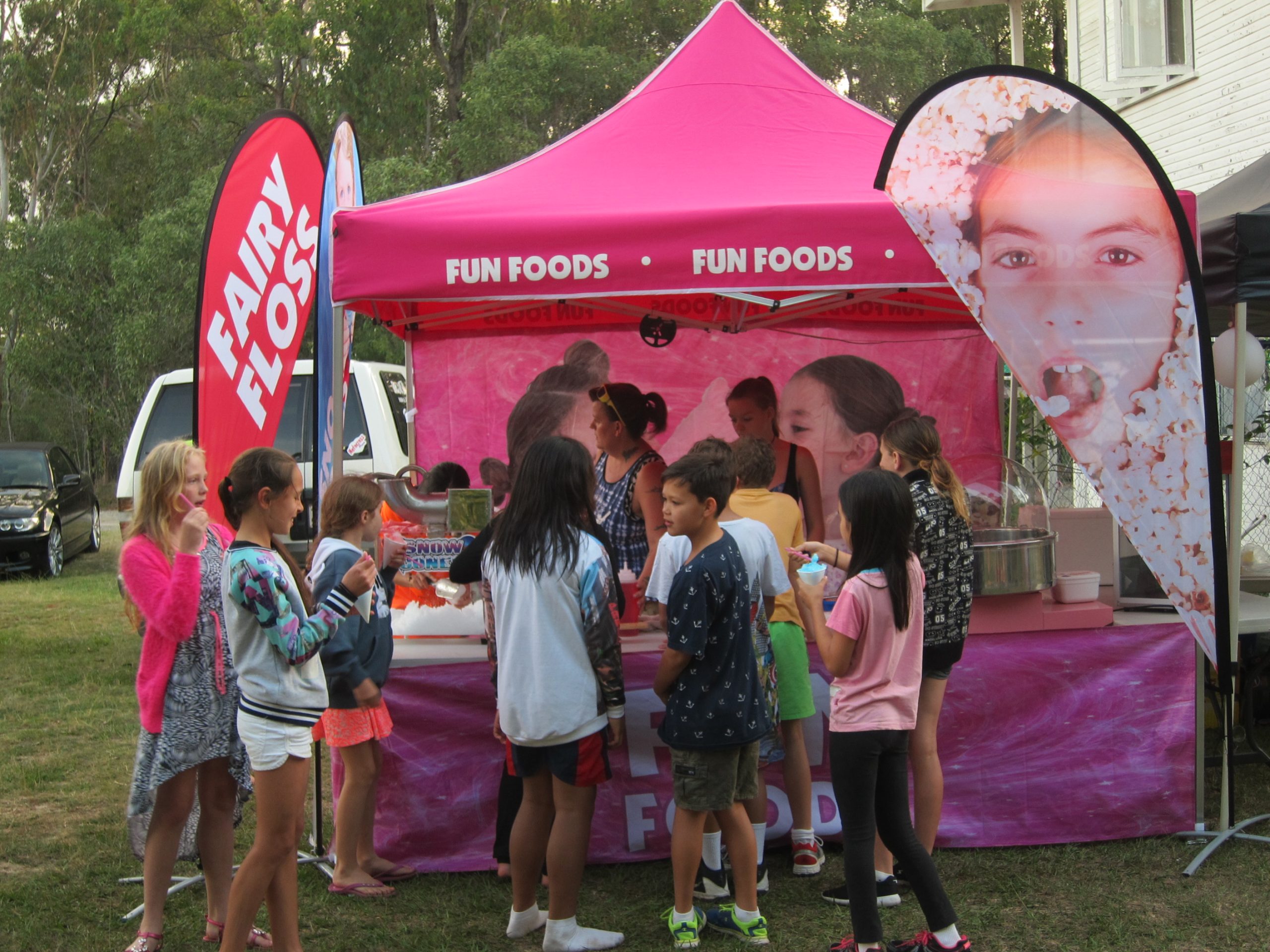 family fun amusements fairy floss marquee hire