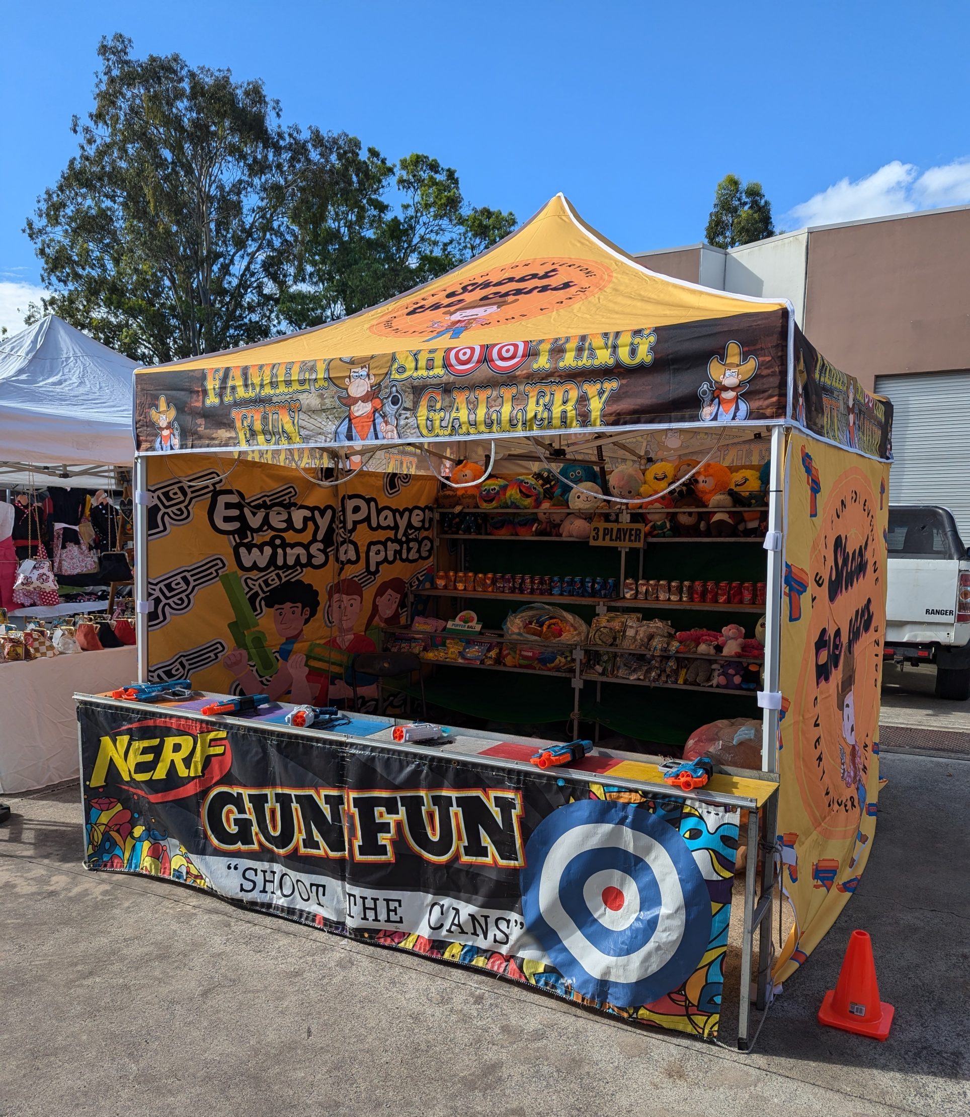 Family fun shooting gallery